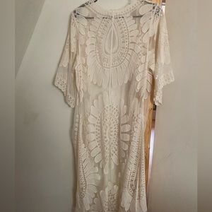 Boho lacy kimono